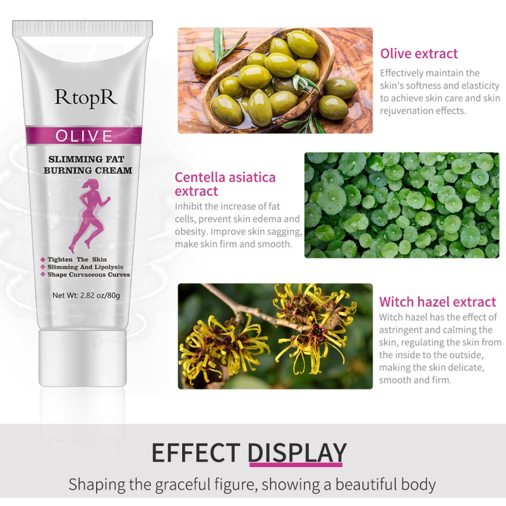 RtopR OLIVE SLIMMING FAT BURNING CREAM Krim untuk Menurunkan Berat Badan