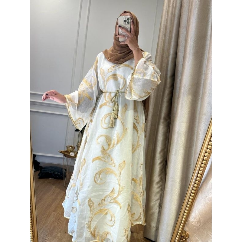 PO jalabiyat gamis casual motif bordir DUBAI IMPORT