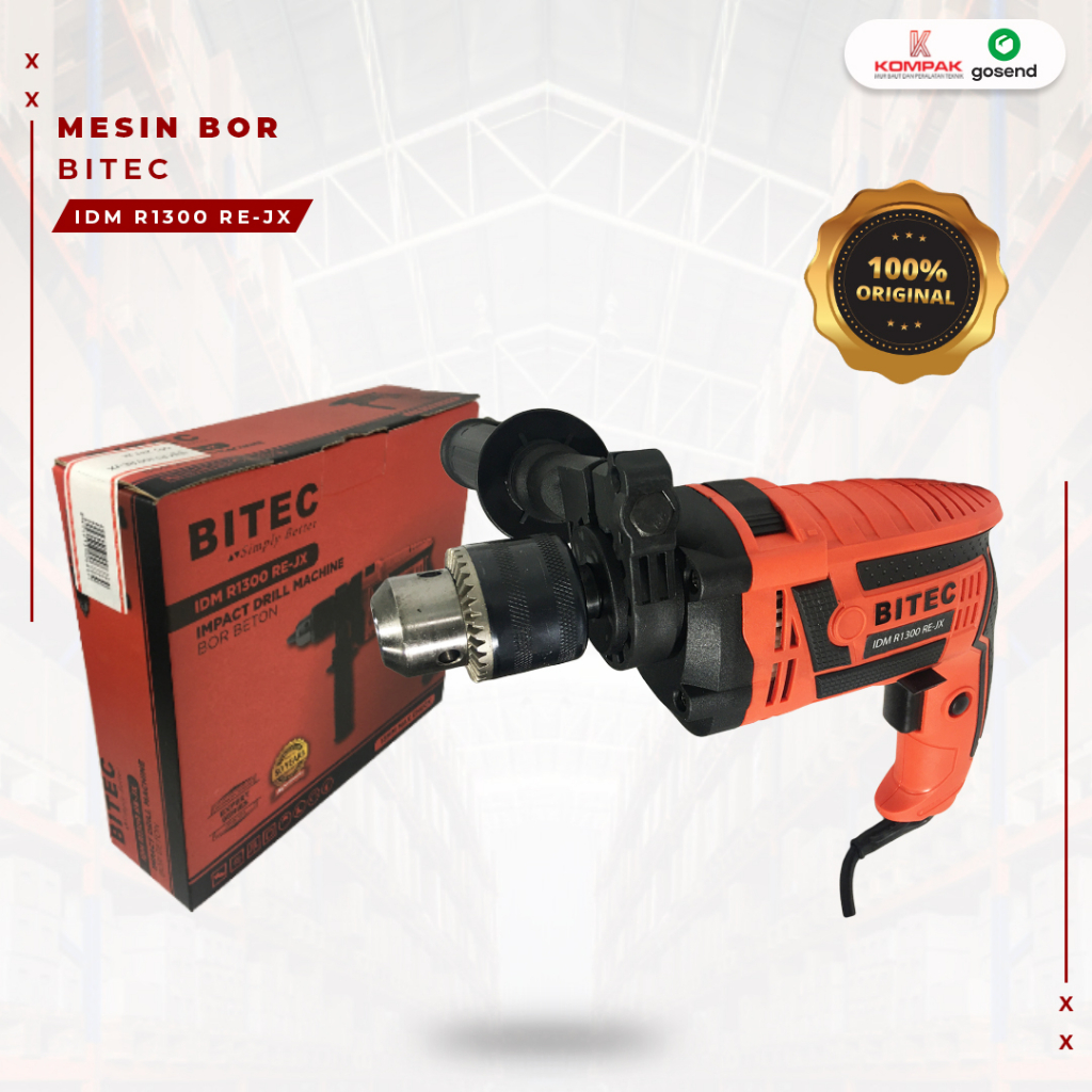 Mesin Bor Listrik BITEC 13mm - Impact Drill - Mesin Bor Tembok - Beton