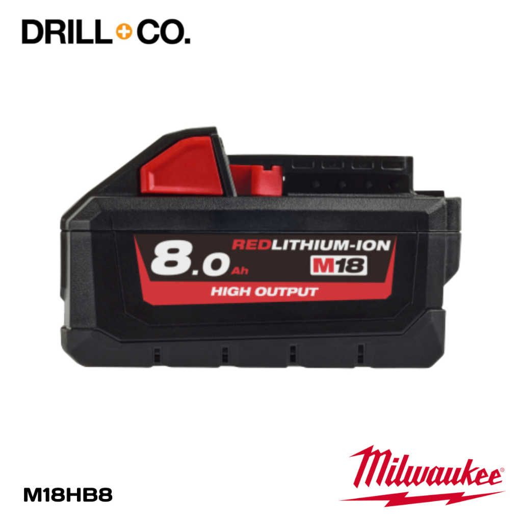 MILWAUKEE &quot;M18HB8 18VOLT 8.0AH REDLITHIUM™ HIGH OUTPUT™ BATTERY&quot;