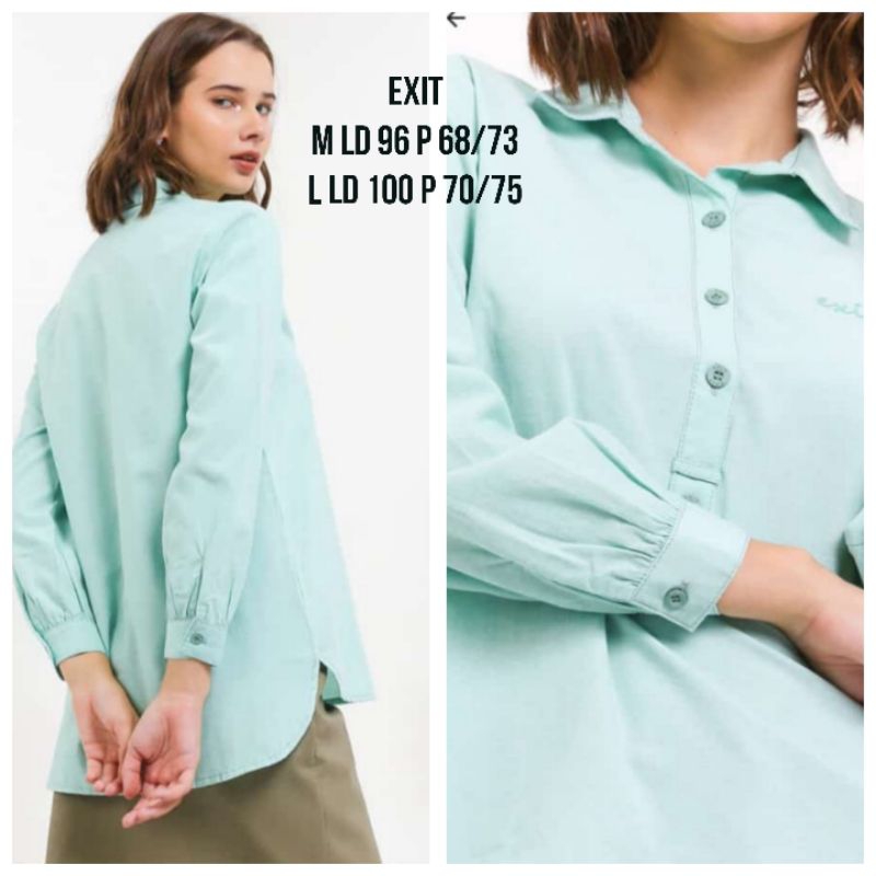 Blus Kemeja Cewe Remaja Dewasa Exit