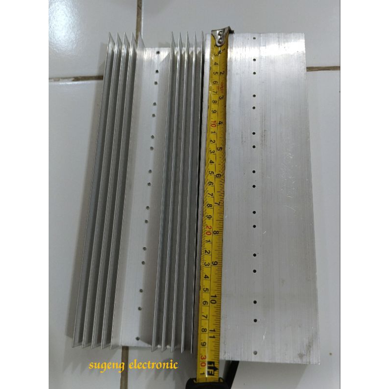 Heatsink 5 sirip panjang 30 cm 2mm