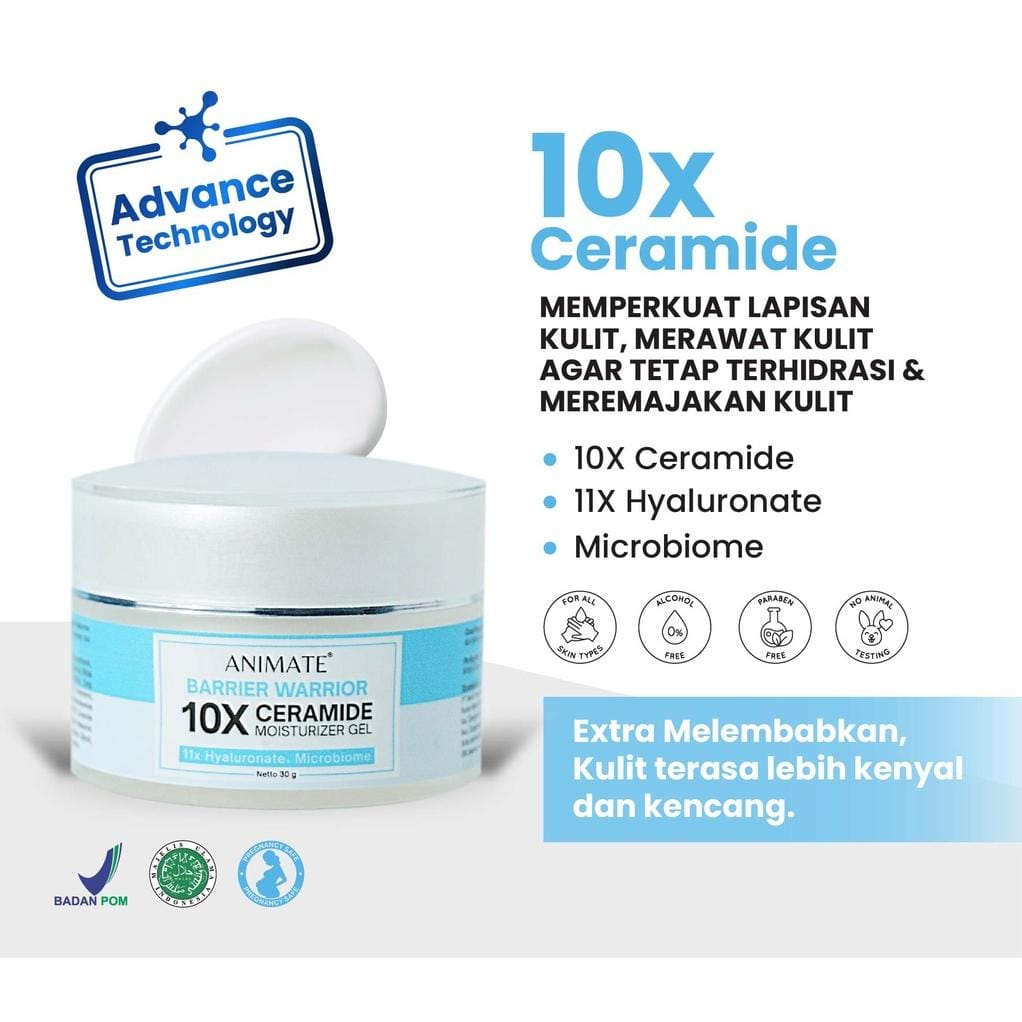 Animate Barrier Warrior 10x Ceramide Moisturizer Gel 30gr