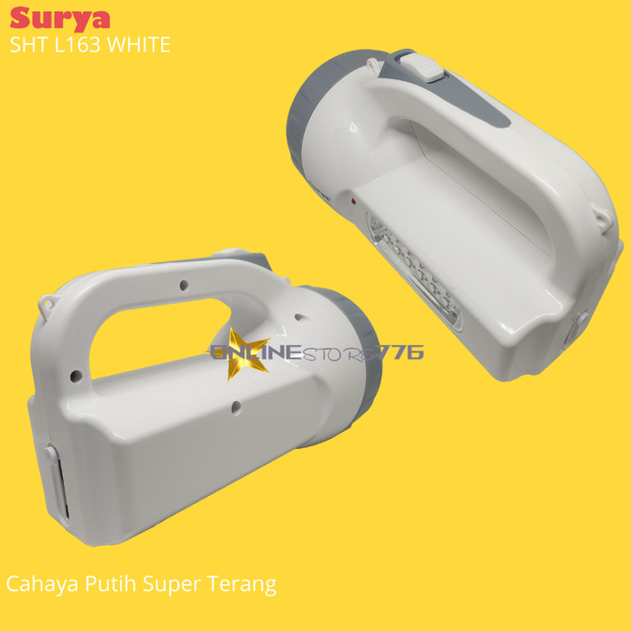 Senter Surya SHT L163 / Senter Darurat Surya SHT L163 Putih