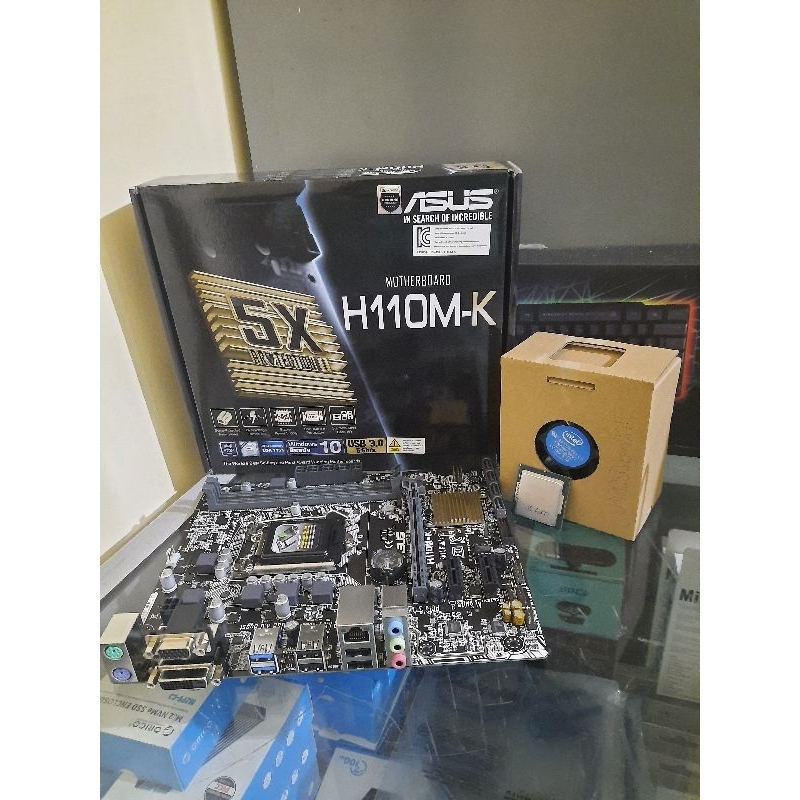 Paket Core I5 Gen 6 ( Motherboard Asus H110M-K + Proc Core i5 6500 3.6Ghz )