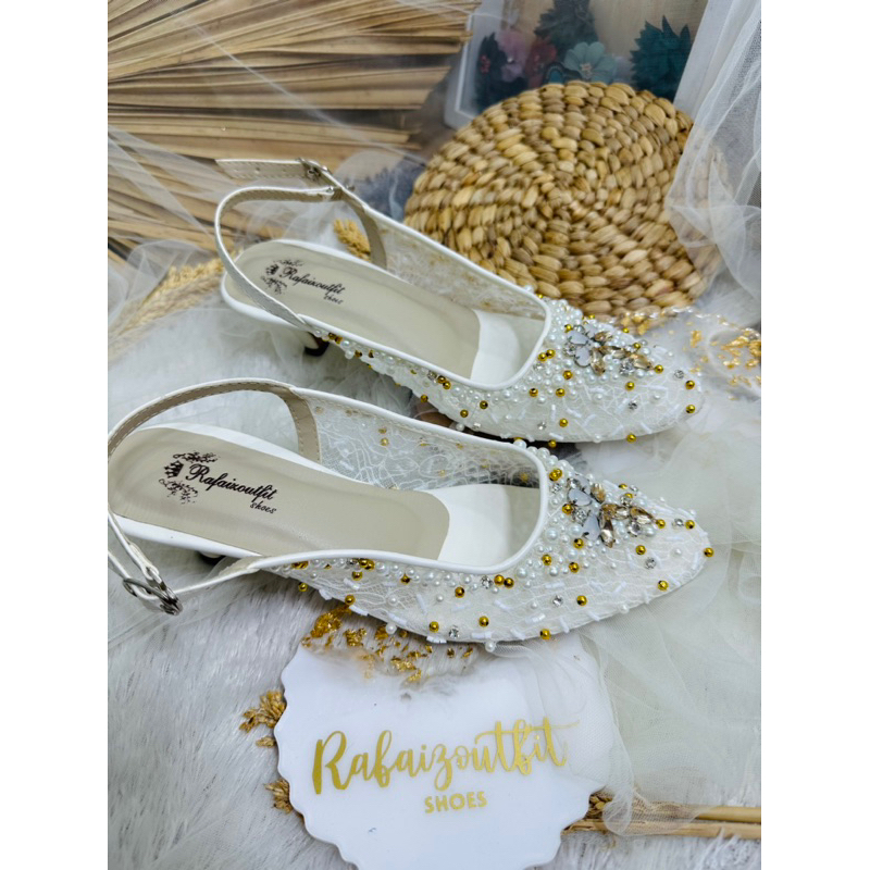 sepatu wedding keyna putih 5cm stillo