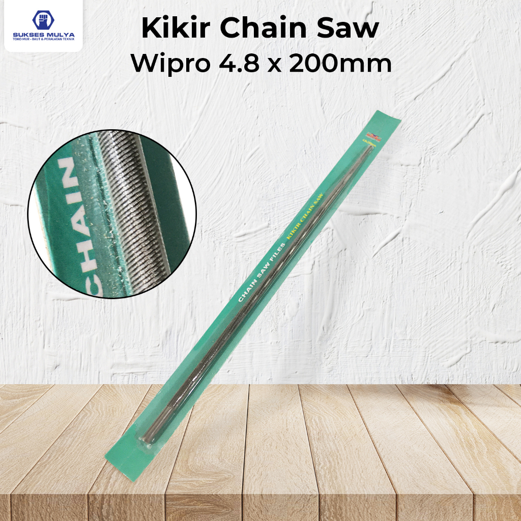 Kikir Chainsaw 8inchi Stainley / Kikir Bulat 8inchi Kikir Senso 4.8mm