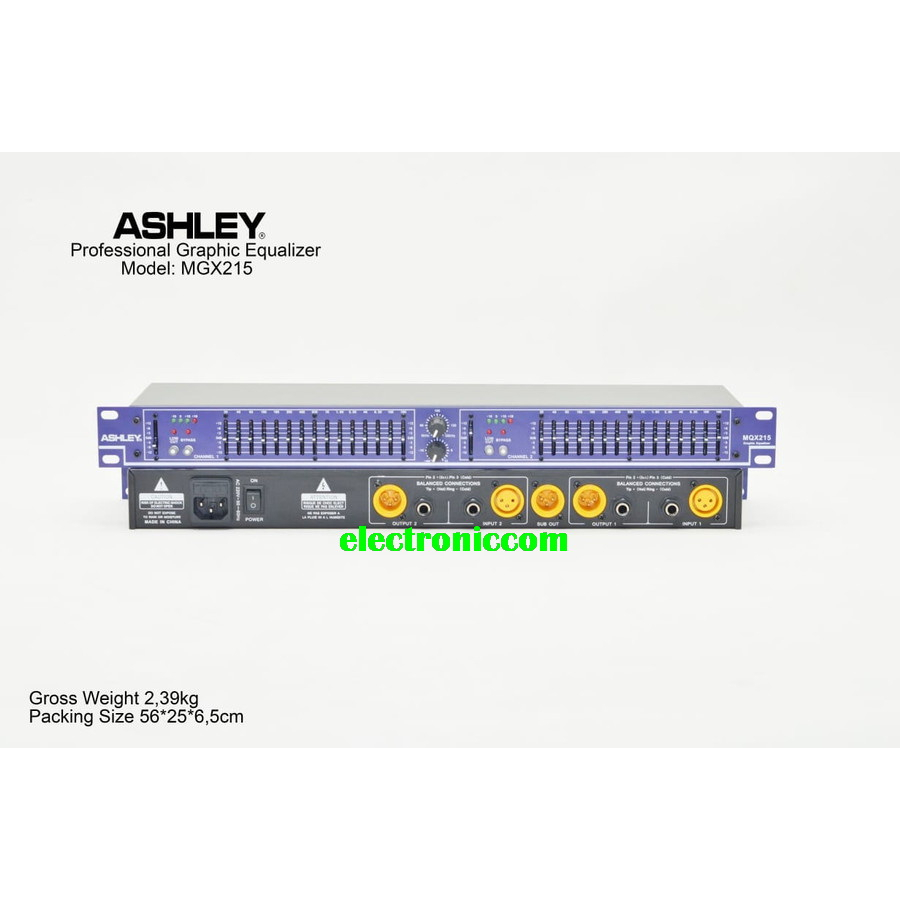 Equaliser ASHLEY MQX215  ASHLEY MQX 215 ORIGINAL