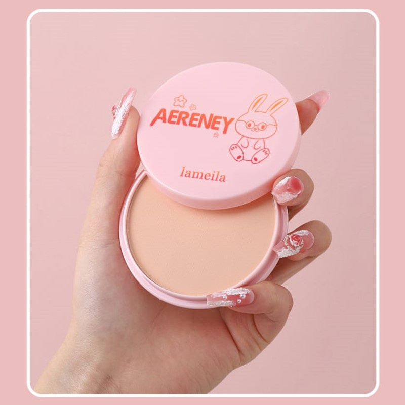 Lamela Bedak Padat Concealer Clear Makeup Powder Cake Oil Control Waterproof Long-lastin 5215