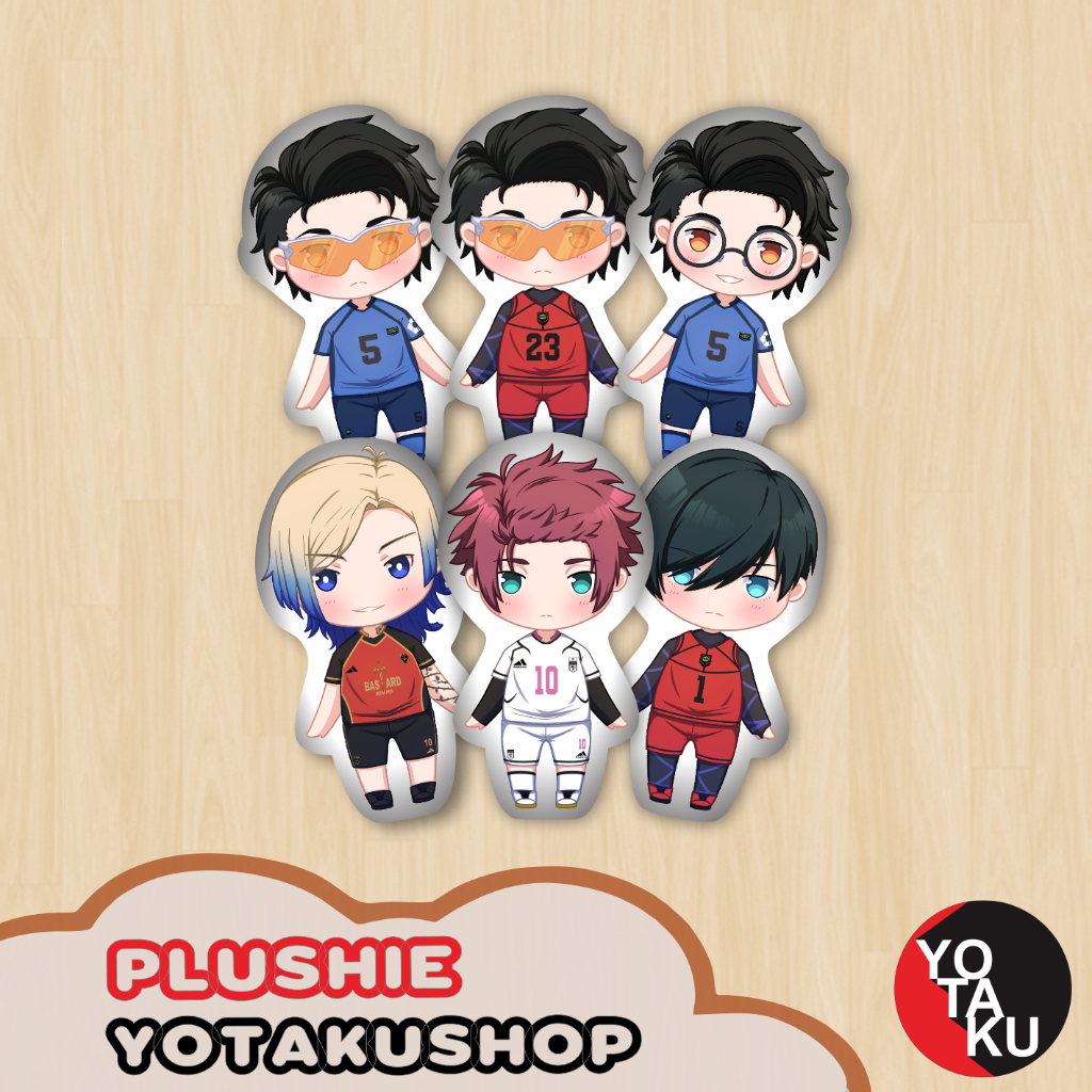 Boneka Plushie Anime BLUE LOCK Seri 3 Kaiser Sae 30 cm YOTAKUSHOP