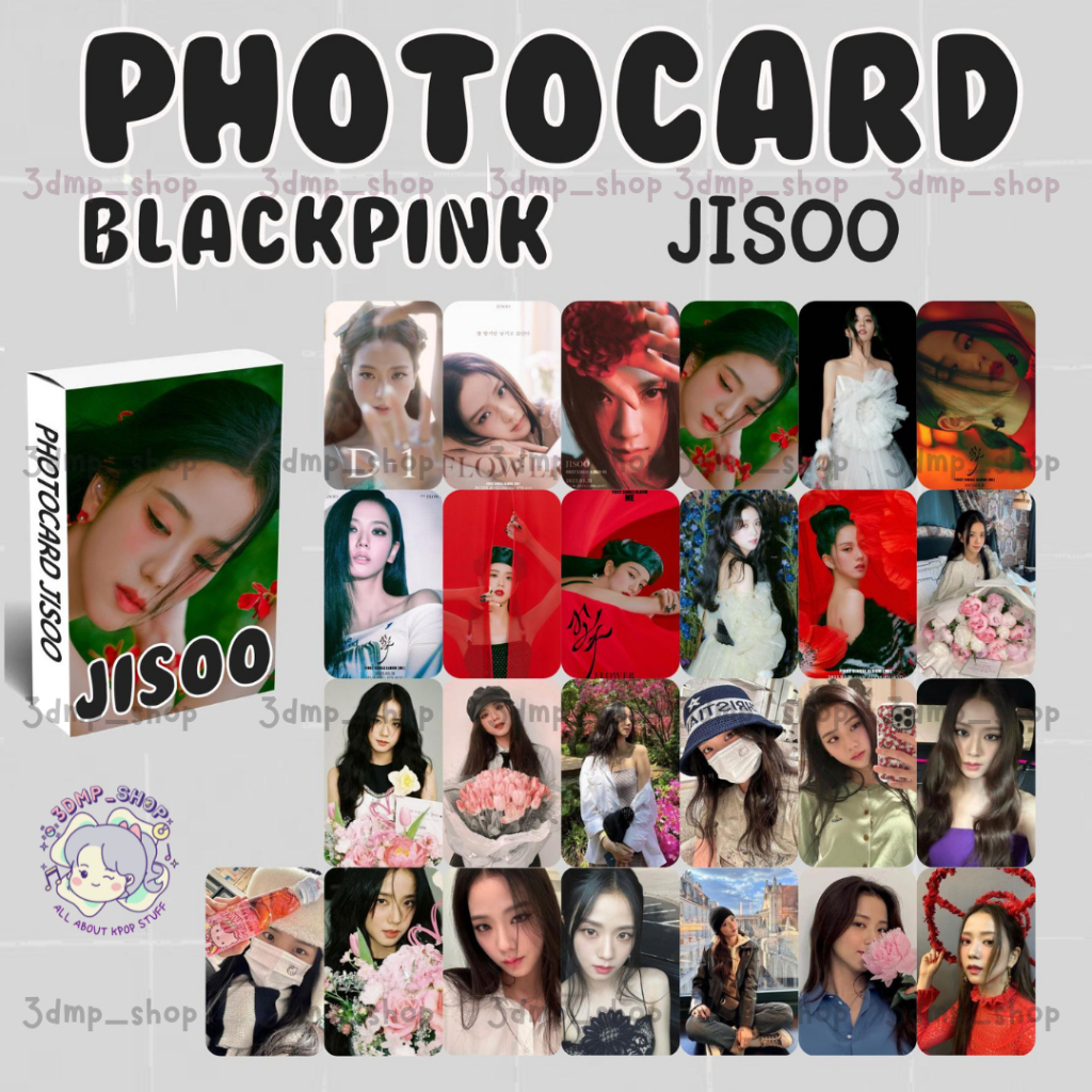 [25 Lembar] Photocard Blackpink Born Pink Venom Jisoo Flower