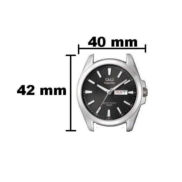 Jam Tangan Pria Casual Business Rantai Stainless Steel Tanggal Hari Analog Original Q&amp;Q QnQ QQ S284 QB86 Series