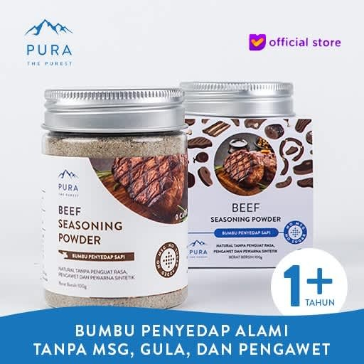 

Pura Seasoning Beef Extract with Himalayan Salt 100 gr