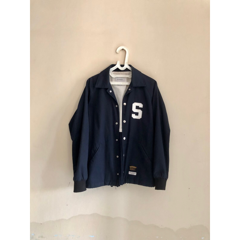 Soverment Coach Jacket Navy Blue Original Second