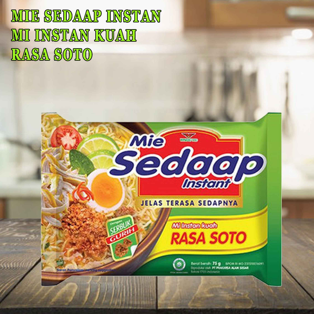 

MIE SEDAAP/ MIE KUAH INSTANT/ RASA SOTO/ 75g