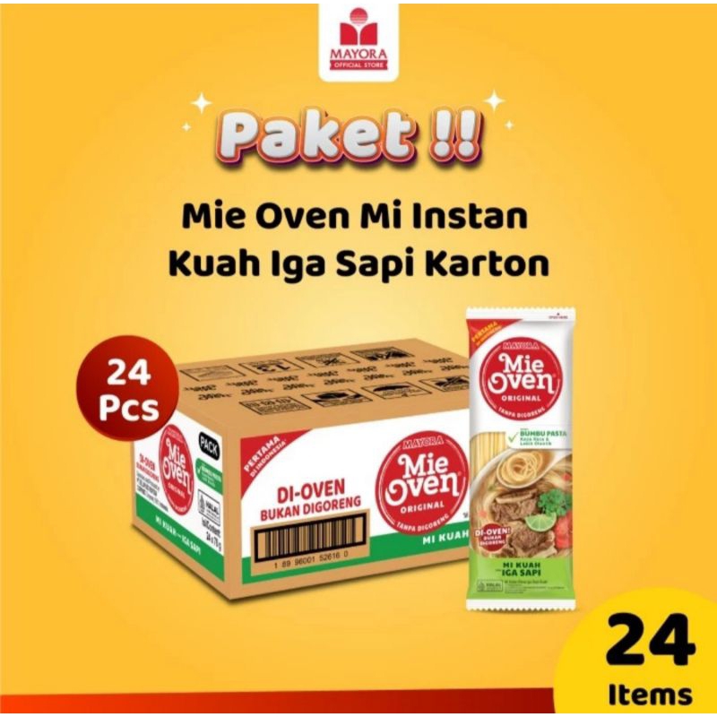 

Mie Oven Mi Instan Kuah Iga Sapi karton