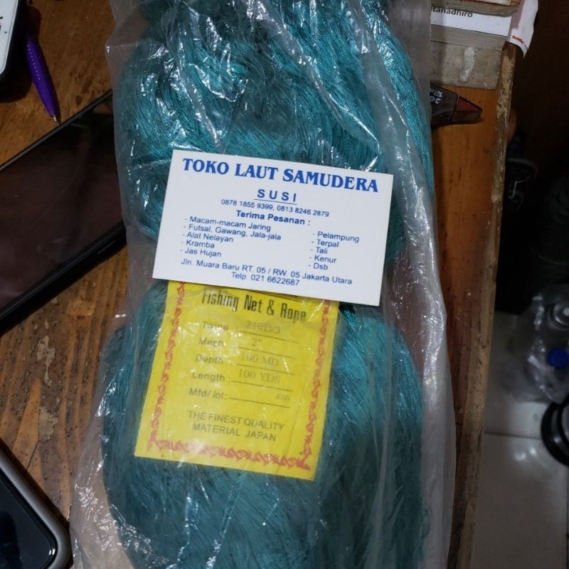 jaring /pukat nilon 2"d3 100 md