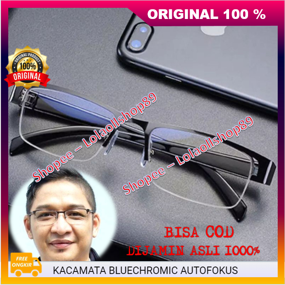 Kacamata Baca Superior Kacamata Bluechromic Autofokus Anti Radiasi Kacamata Rabun Dekat Pria dan Wan