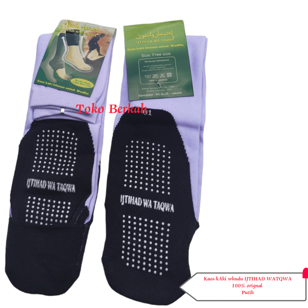 Kaos Kaki Whudu Anti Slip ijtihad wataqwa original 100%
