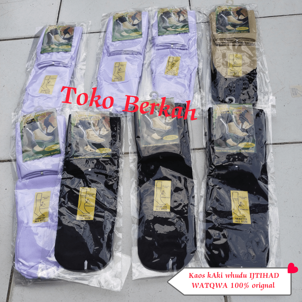 Kaos kaki whudu ijtihad wa taqwa 100%original