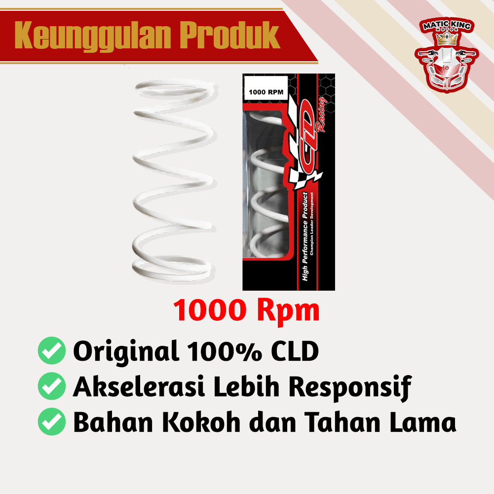 Per CVT Honda Beat Scoopy Vario Genio Deluxe 110 Fi ESP Pop Street CLD Racing 1000 RPM