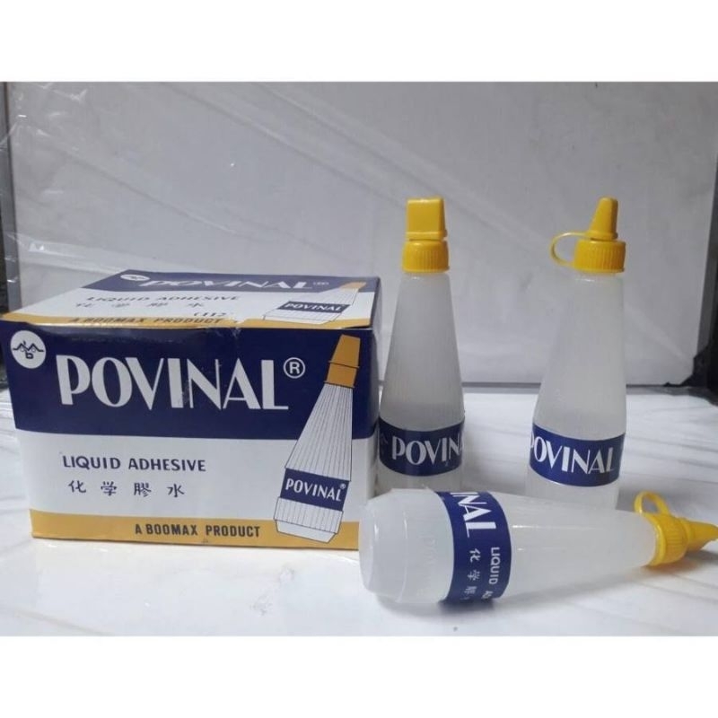 

[ 1 LUSIN ] LEM POVINAL 112 / LEM KERTAS / POVINAL 75 ML