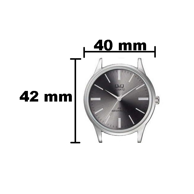 Jam Tangan Pria Stylist Casual Business Rantai Stainless Steel Analog Original Q&amp;Q QnQ QQ C214 C214J Series