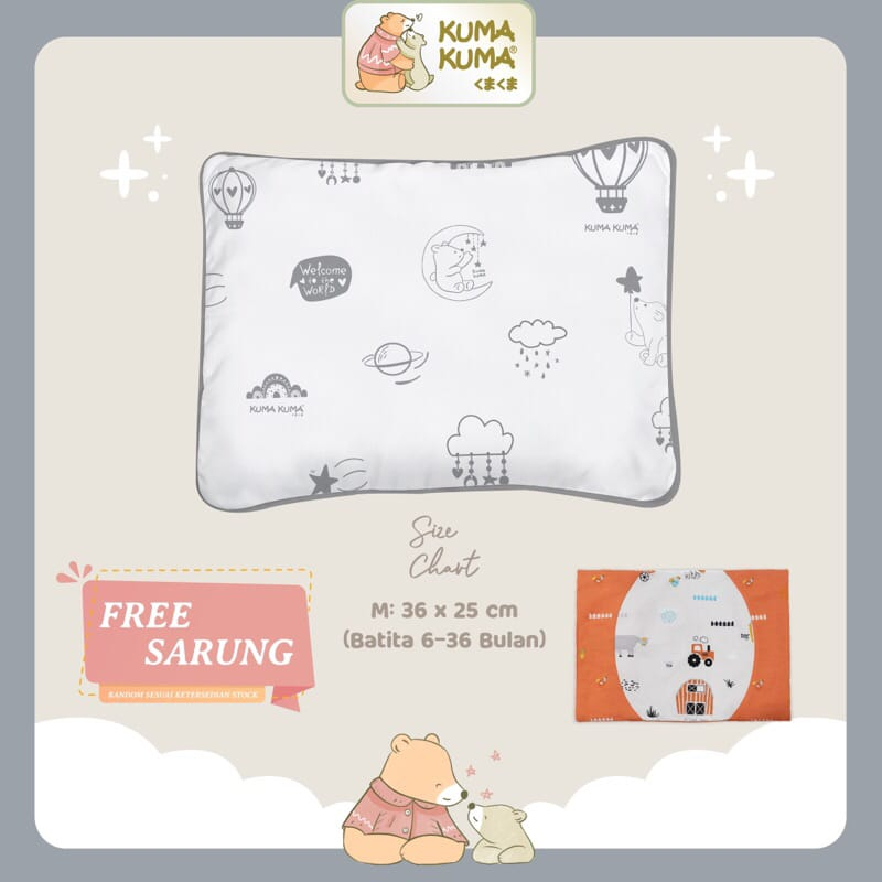Kuma Kuma Bantal Kotak Bayi
