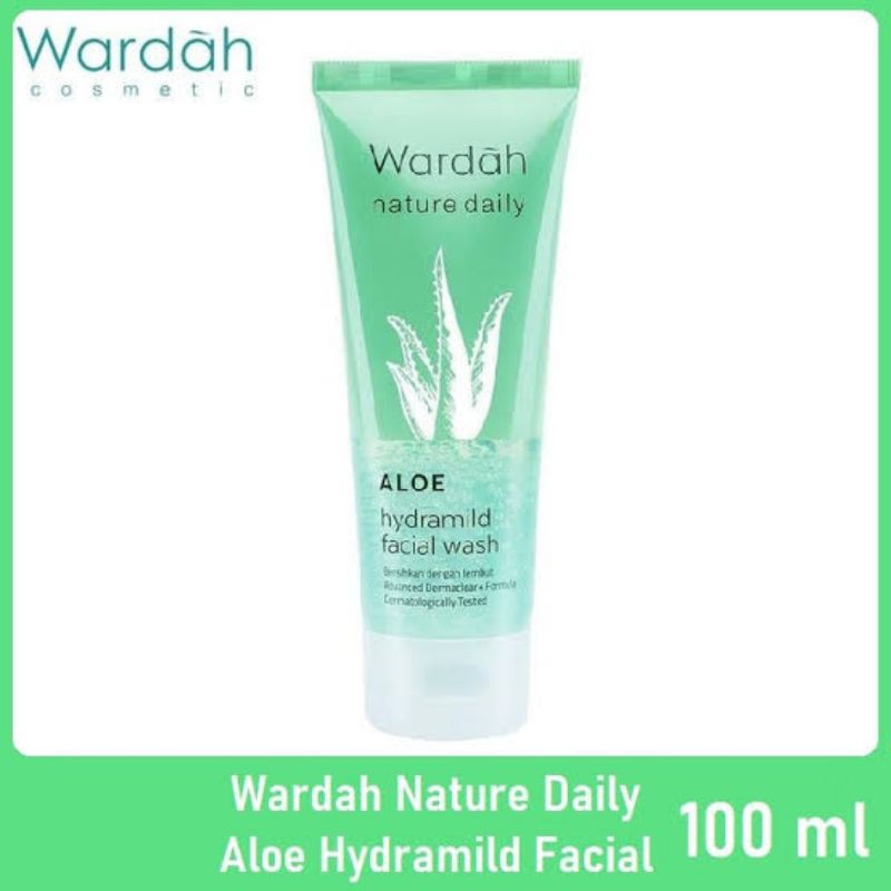 WARDAH NATURE DAILY ALOE HYDRAMILD FACIAL WASH 100 ML FACIAL FOAM GEL