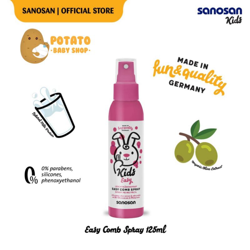 Sanosan Easy Comb Spray 125ml - Spray Rambut Sanosan