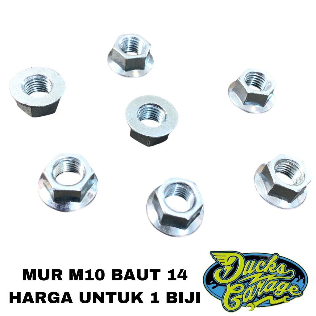 Mur Flange M10 Kunci 14