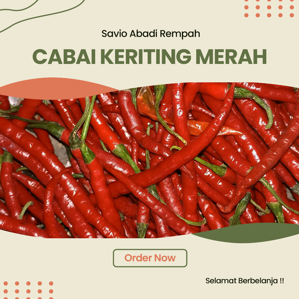 CABAI MERAH KERITING FRESH 1KG