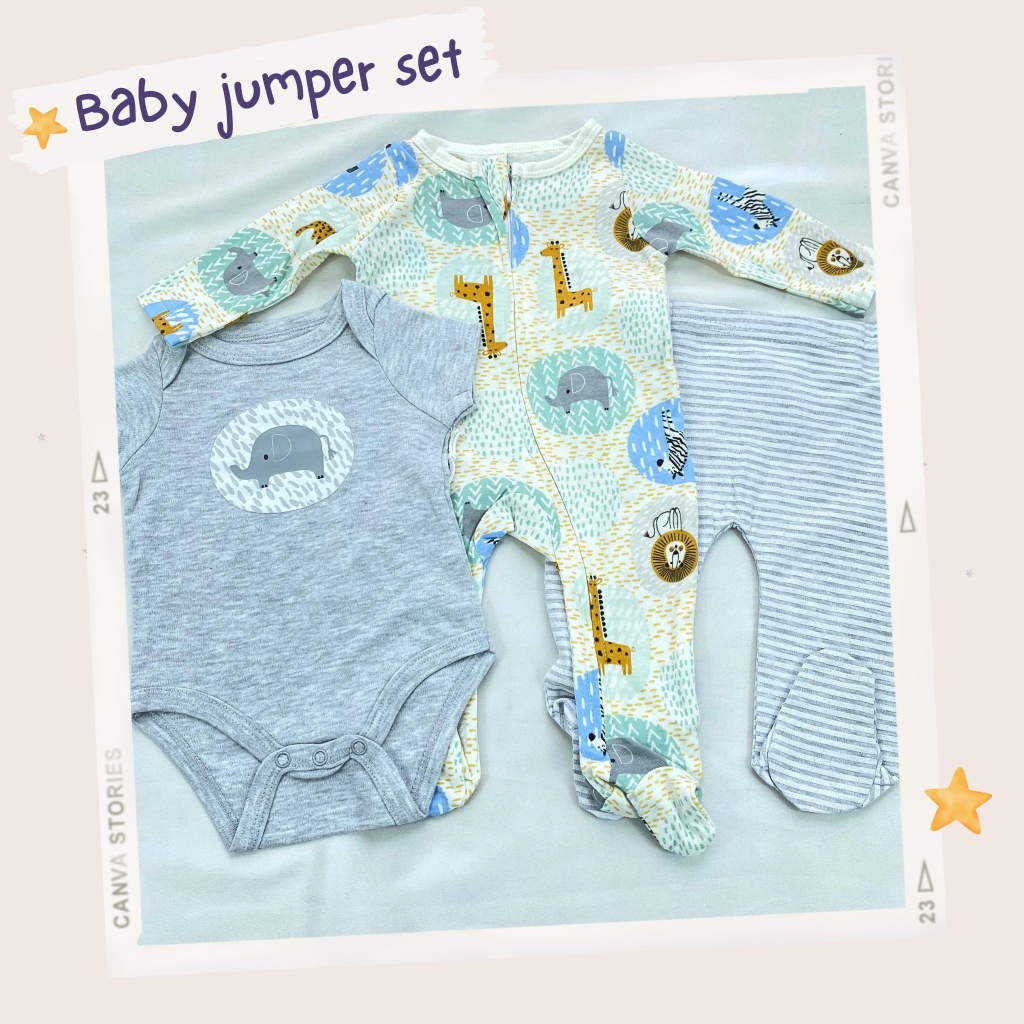 JUMPER SET anak model jumsuit 3in1 lucu anak perempuan ala korea