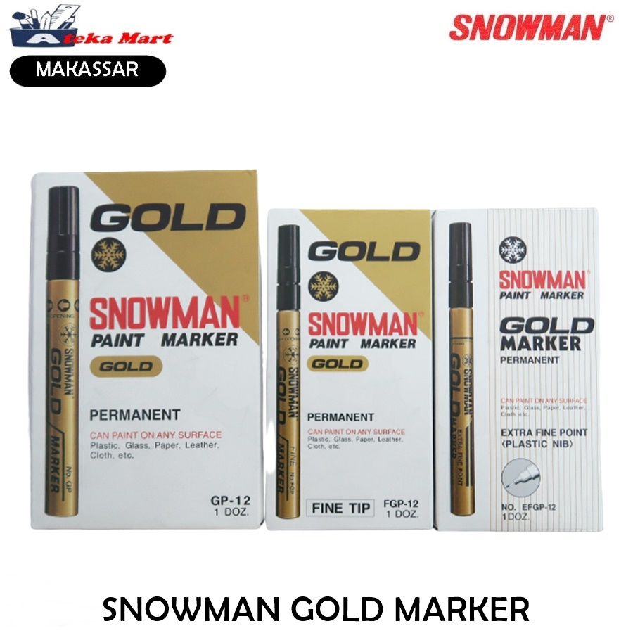 

[BOX/12PCS] SNOWMAN GOLD MARKER GP-12 FGP-12 EFGP-12