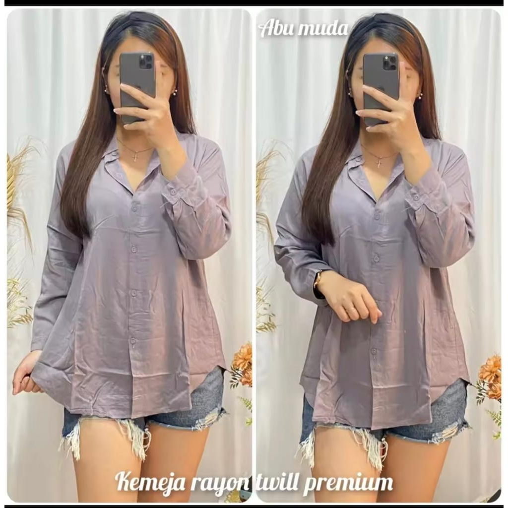 Blouse Keren/Kemeja Wanita/Atasan Wanita/Kemeja Satin/Blouse Rayon Premium