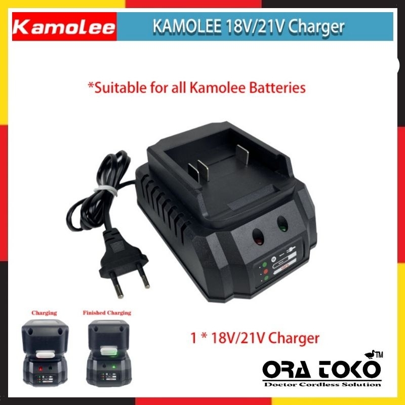 Charger Impact Kamolee 18-21V Cas Bor Kamolee doking Charger