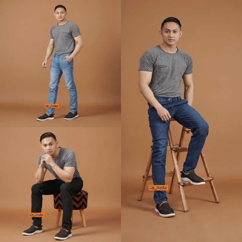 CELANA JEANS SLIMFIT SKINNY PENSIL PRIA