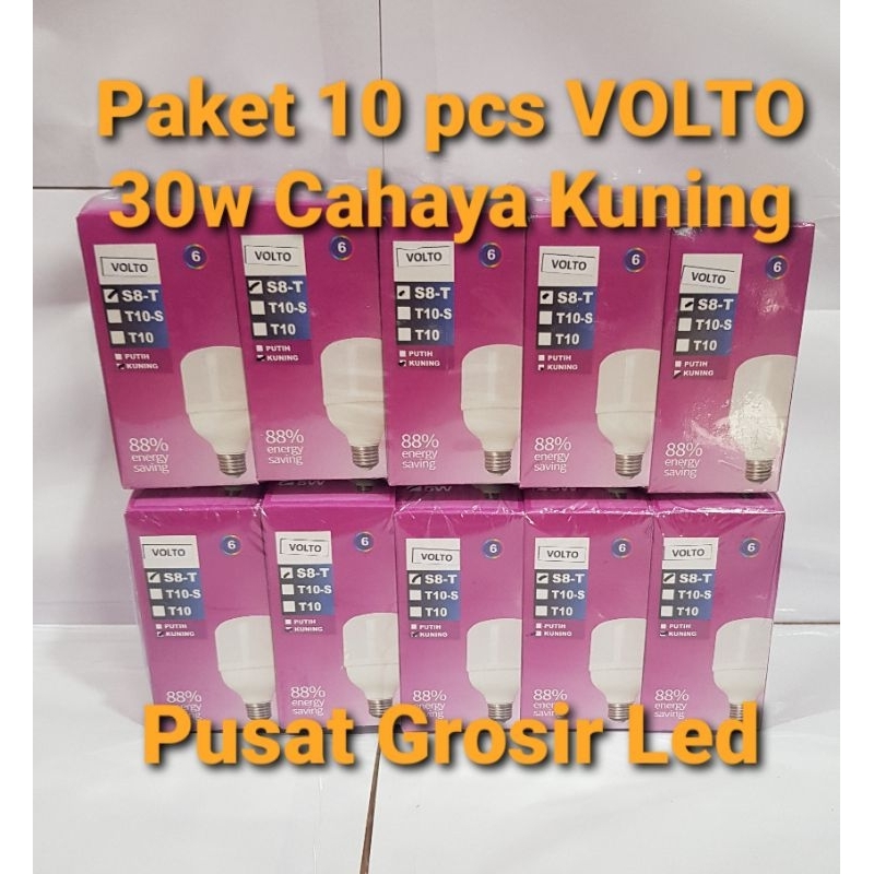 Paket Hemat 10 Pcs Lampu Led Murah 30w 30 Watt Cahaya Super Terang