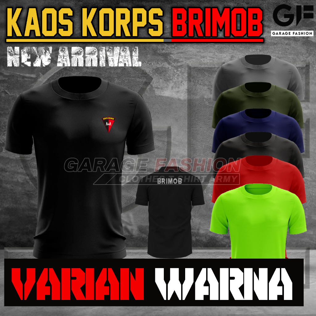 Kaos Brimob/ Baju Brimob / Kaos Jersey olahraga Brimob / Baju Latihan Brimob / Kaos Military / Bahan
