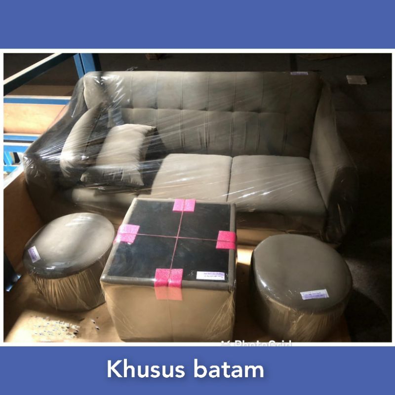 KURSI SOFA 3DDK+2STULL+1MEJA FK+2BANTAL/kursi sota tamu (KHUSUS BATAM)