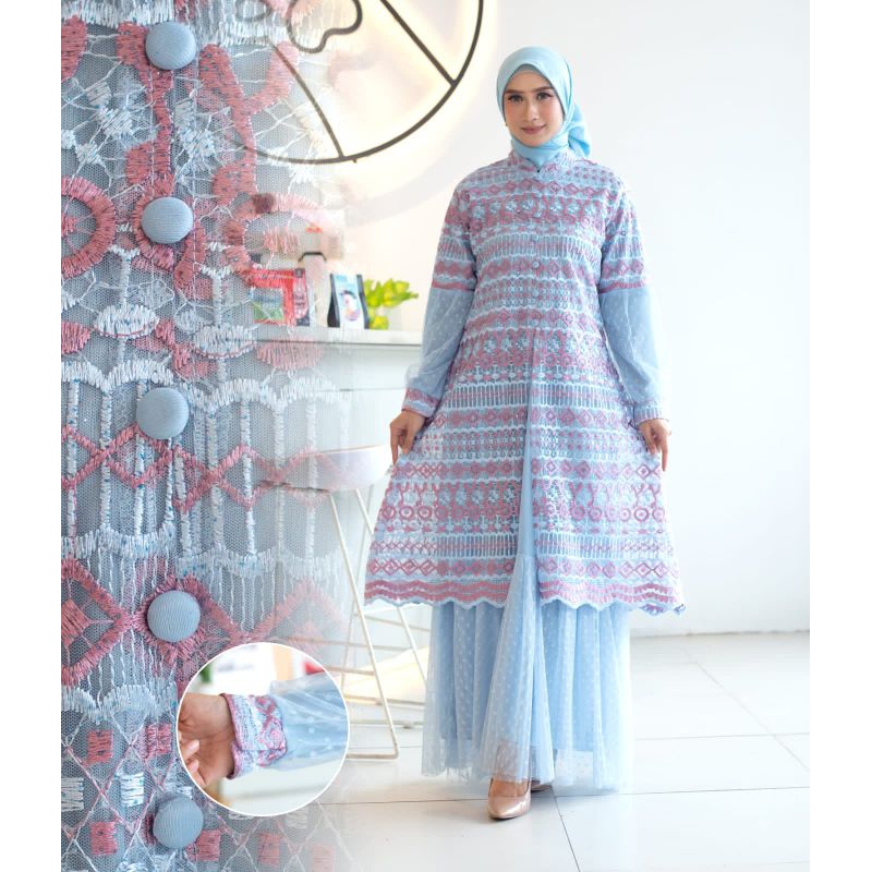 GAMIS MARBELLA//BAHAN TILLE TUTON KOMBUNASI TILLE DOTT FULL FURING//SERAGAMAN KELUARGA//BAJU PESTA LAMARAN//KEBAYA WISUDA//BAJU LEBARAN//BAJU KONDANGAN//KEBAYA ORIGINAL//KEBAYA MODERN//BY DIPA COLLECTION