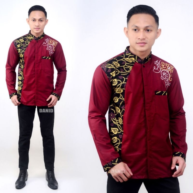 Kemeja Batik Pria Lengan Panjang Asli Pekalongan M L XL