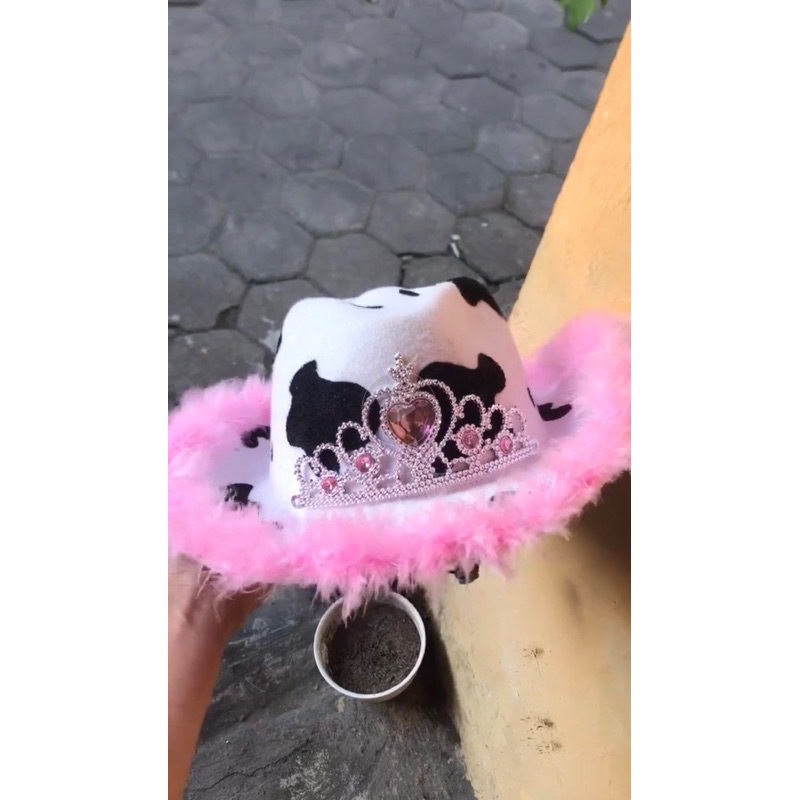 topi cowboy y2k (preloved)