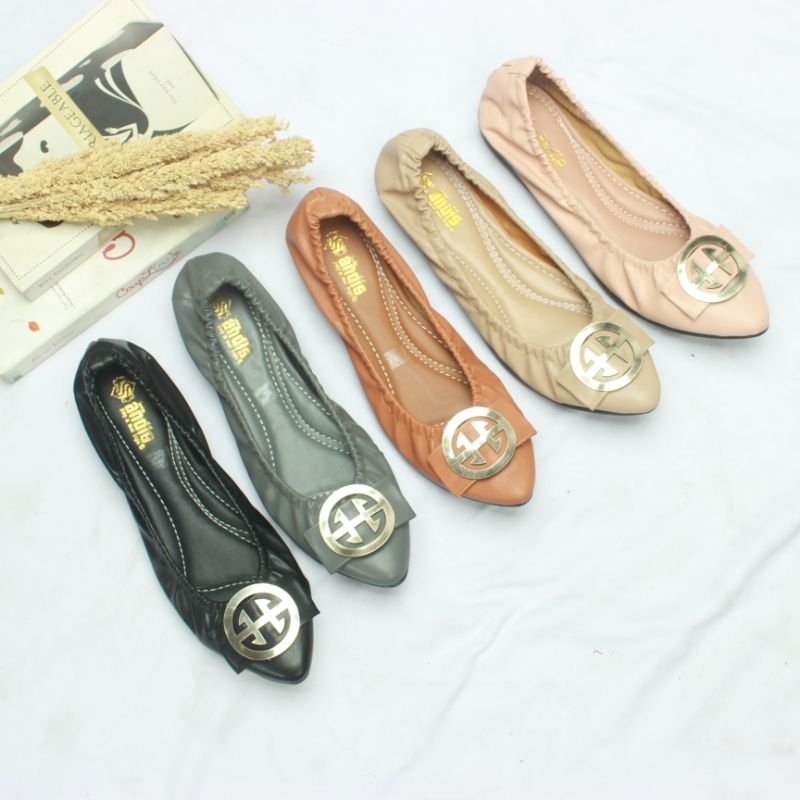 Sepatu Flatshoes Wanita Ballerina Flat Shoes Andis AN08