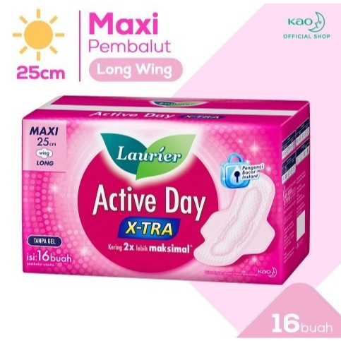 LAURIER ACTIVE DAY X-TRA MAXI LONG WING 16'S