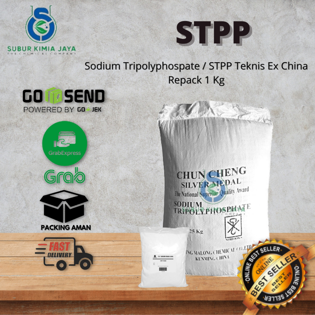 

STPP Teknis ( Sodium Tripolyphospate ) 1 Kg / Bahan Sabun Premium