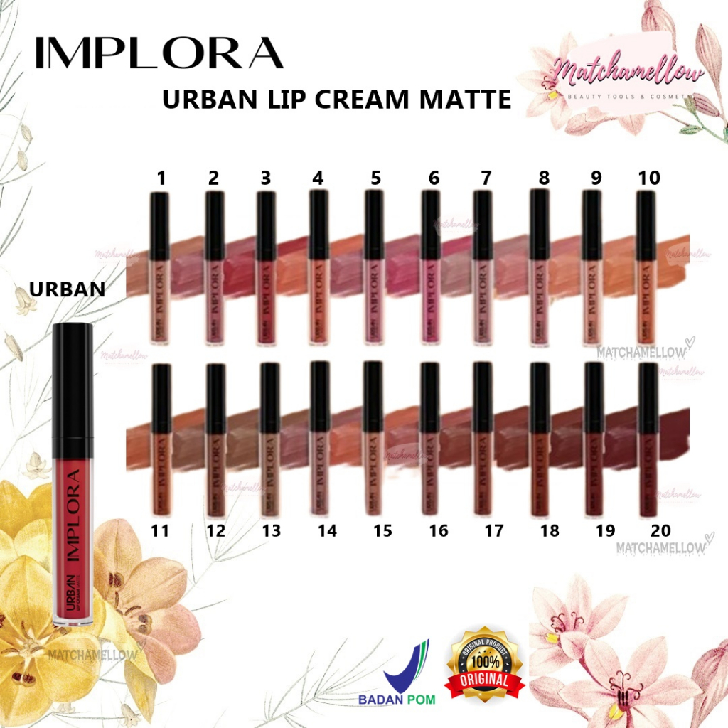 ❄️MATCHA❄️IMPLORA URBAN LIP CREAM MATTE VELVET /IMPLORA LIP CREAM