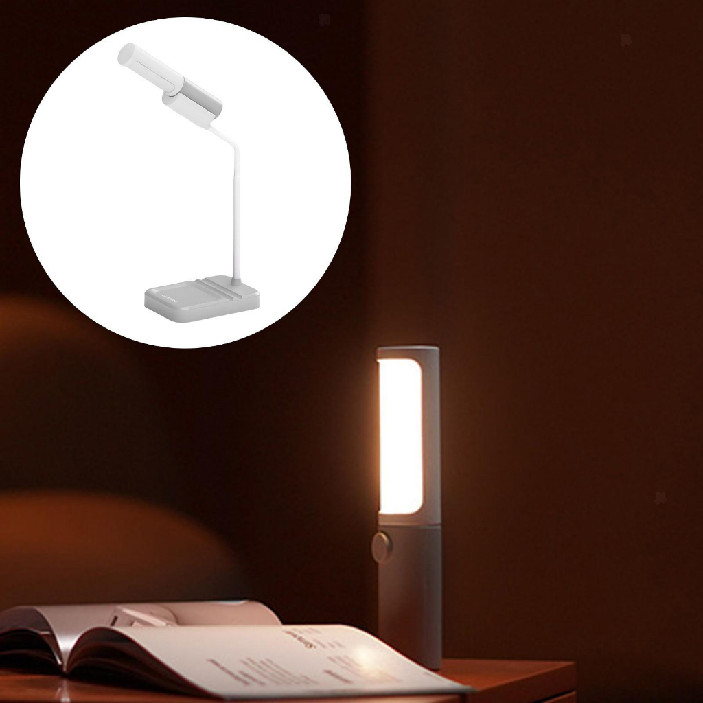 LED Lampu Meja Lampu Baca Belajar / Lampu Kerja Sentuh 3 Warna Flexible USB Charge Bisa Untuk Tatakan Hp Phone Holder