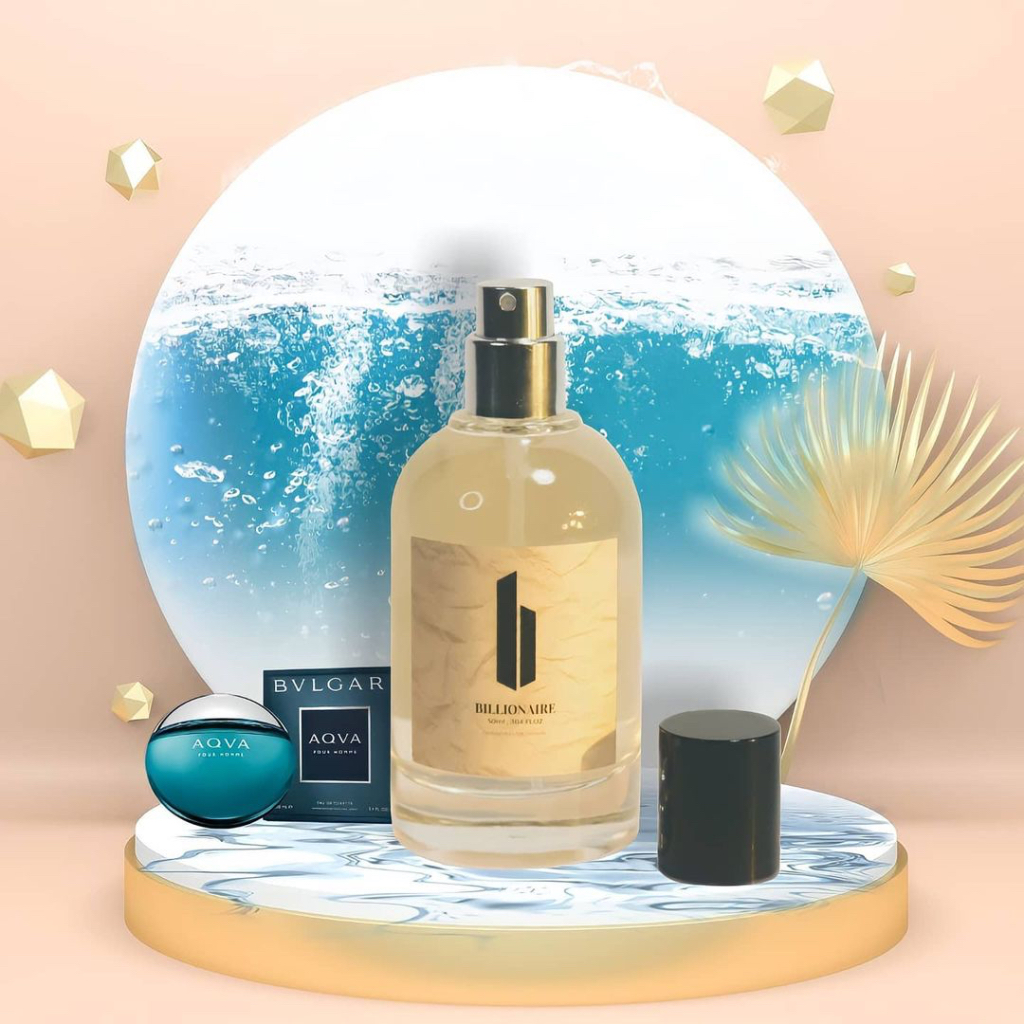 Aqua by billionaire 50 ml | Eau de Perfume | Parfum Inspired Pria Tahan Lama