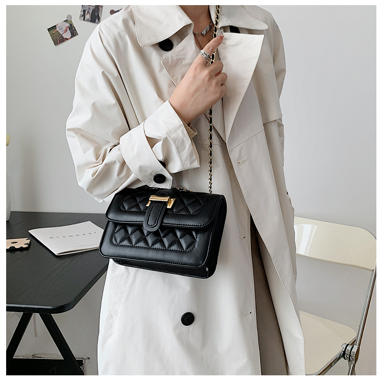 Tas Wanita Explosive Trendy Fashion Bags Serbaguna High Sense Small Shoulder Messenger Bag Net Merah Wanita Kecil Tas Rantai Messenger Bag Tekstur Kasual Tas Bahu Genggam